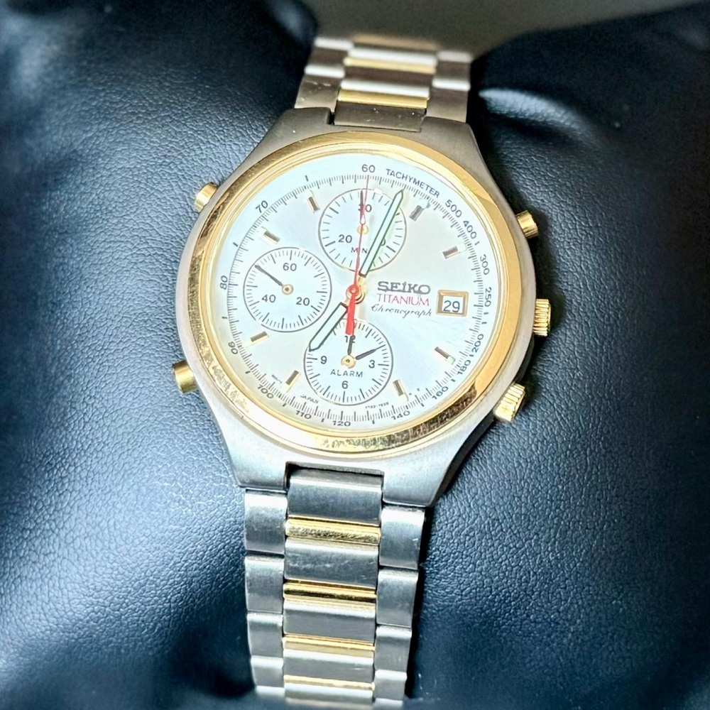 Seiko Titanium Chronograph Watch